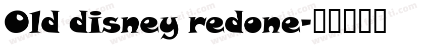 Old disney redone字体转换